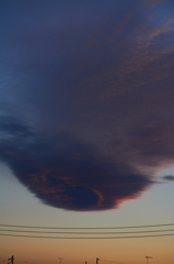 巨大レンズ雲に遭遇１