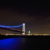 明石海峡大橋と神戸の夜景