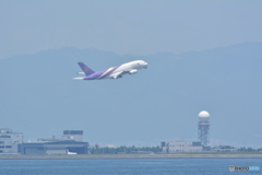 離陸するA380