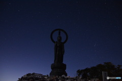 釈迦ヶ岳山頂での満天の星空
