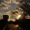 夕焼けの前
