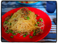 夏パスタ。