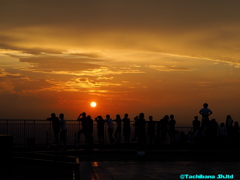 絶好の夕陽日和