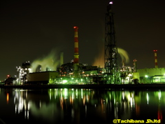 東亜石油株式会社の工場夜景