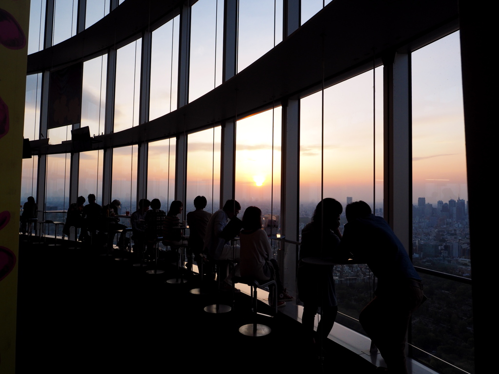 東京シティビューからの夕焼け　その１