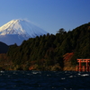 芦ノ湖と富士山