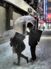 Snowing Tokyo