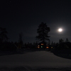 月がめちゃくちゃ明るかった【フィンランド/サーリセルカにて】