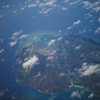 飛行機から島確認【石垣島を目指す途中】