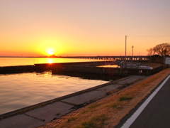 夕日