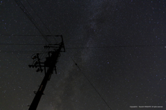 見上げた夜空