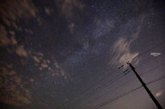 見上げた夜空