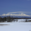 大雪の山並み