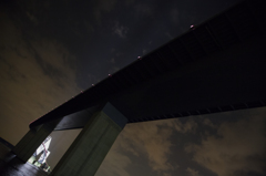夜空とゲートブリッジ