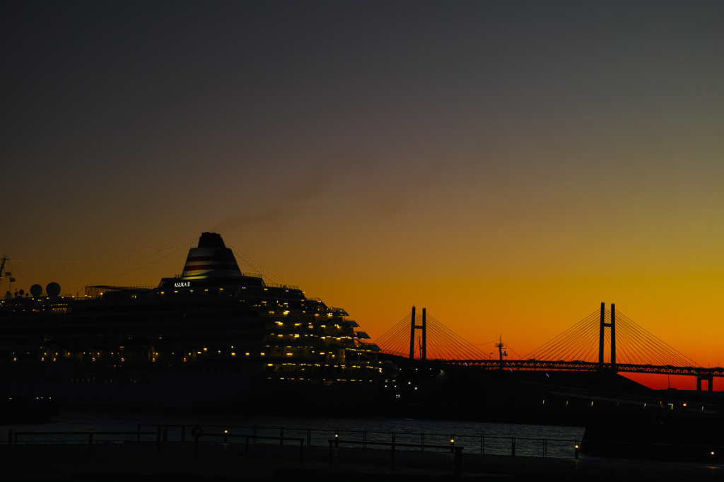 ASUKA II with Morning glow