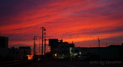 伊達武者祭の夕景