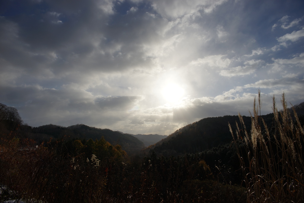 静狩峠・朝