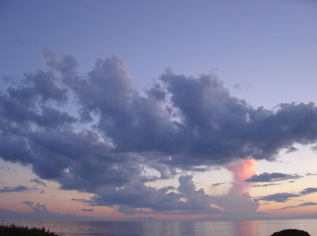 虻田　夕景