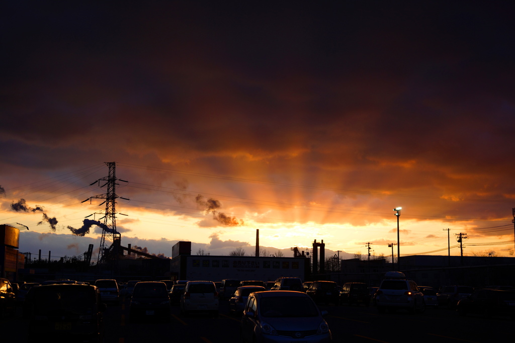 夕景・室蘭