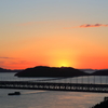 瀬戸に沈む夕日 