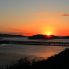 瀬戸に沈む夕日 