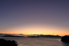 瀬戸内海の朝焼け