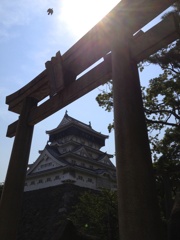 小倉城と鳥居
