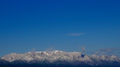 雪化粧の蓬莱山