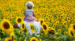 パパ、お花咲いてるね