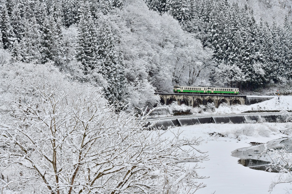 雪華満開、眼鏡橋