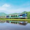 会津鉄道、水鏡。