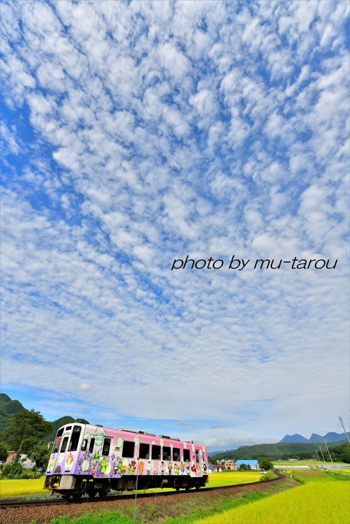 会津、九月の空