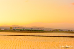 夕焼け小焼けの、只見線
