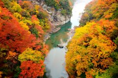 荒川、紅に染まる頃。