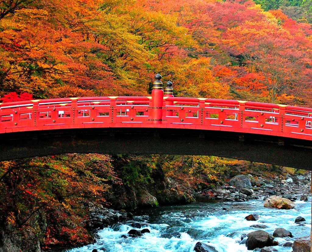 神橋、秋。