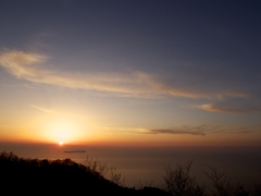 燧灘の夕日