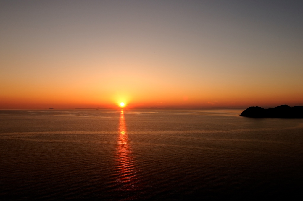 いつもの夕日