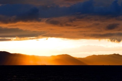 瀬戸の夕景　雨上がり　１