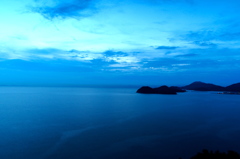 夕暮れの海