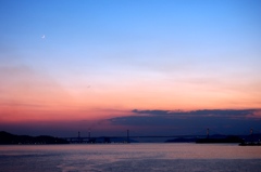 瀬戸大橋　夕景