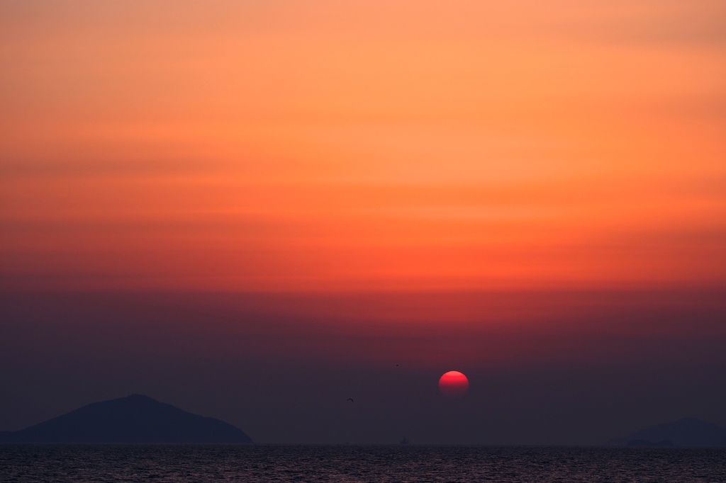 夕日