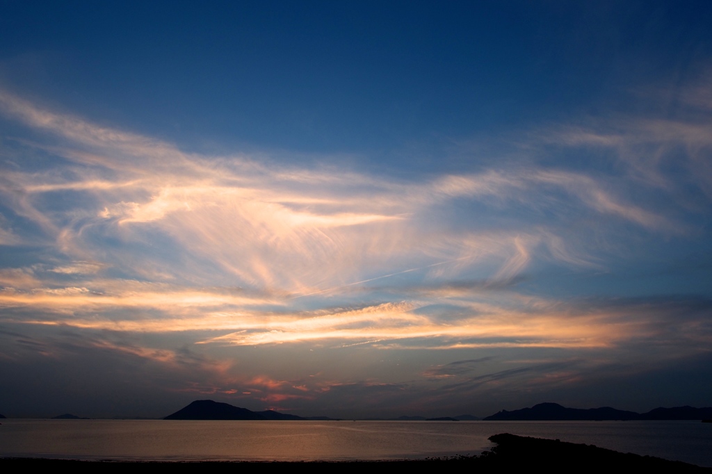 日没後の空