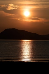夕日