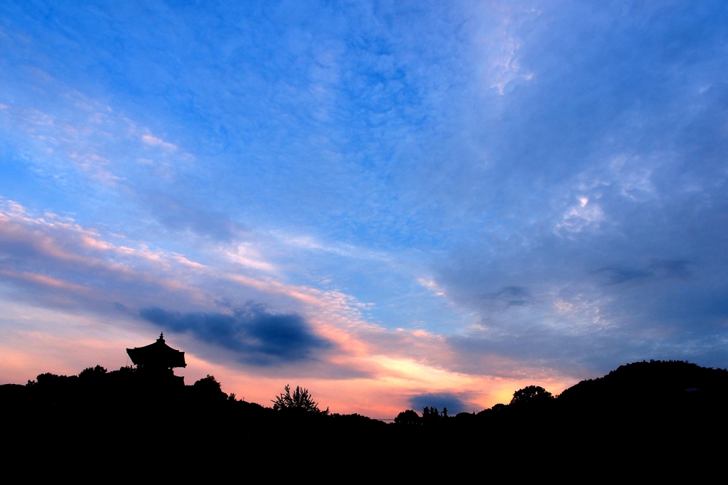 海岸寺　夕暮れ