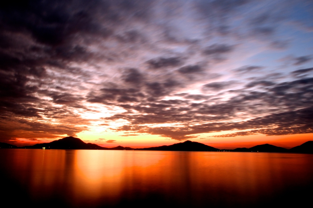 荘内半島　夕景