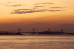 瀬戸大橋　夕景