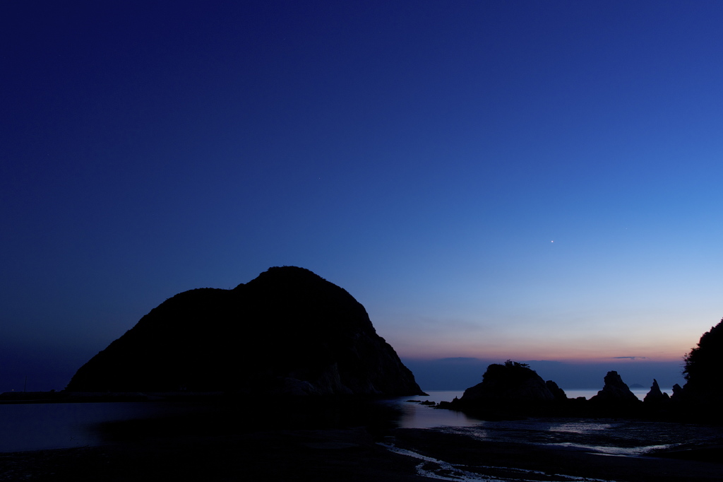 夕景　鴨之越・・