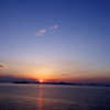 瀬戸大橋　夕日