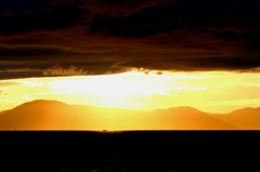 瀬戸の夕景　雨上がり３
