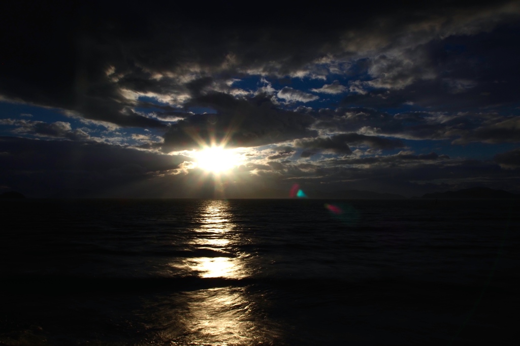 夕日
